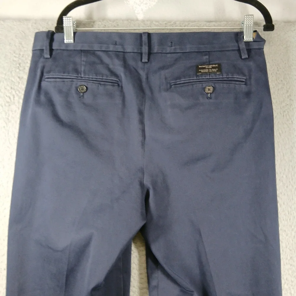 Banana Republic‎ Chino Pants Mens 36x30 Navy Blue Casual